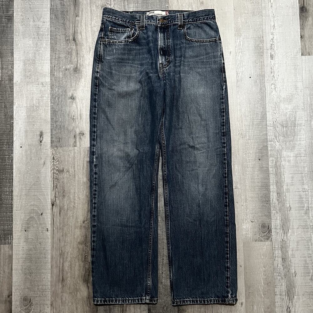 Vintage Levis 569 Jeans Baggy Dark Wash Loose Straight Y2K 2000 Sz 34 Fit 35